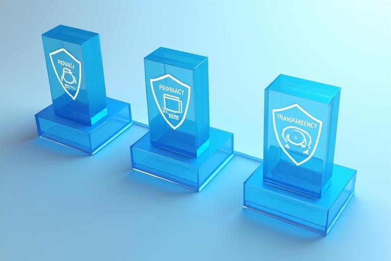Etisk AI rammeverk med prinsipper for ansvarlig databruk og transparens