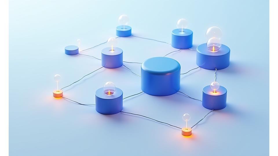En grafisk fremstilling av en organisasjonsstruktur som viser ulike avdelingsnivåer og hvordan våre programmer kan integreres på hvert nivå.