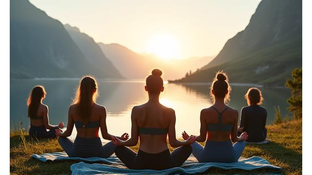 Deltakere på en digital detox workshop, med fokus på natur og mindfulness, uten digitale enheter.